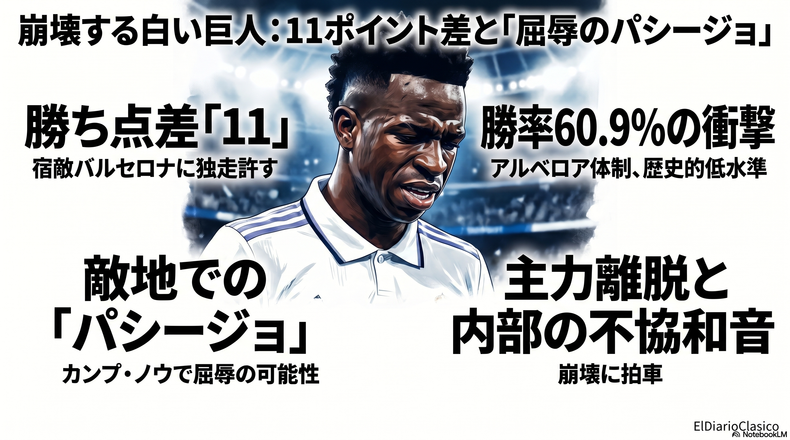 レアル・マドリード、プロトコル提訴と無冠危機で揺れる （2026-04-26 夕） のサムネイル画像