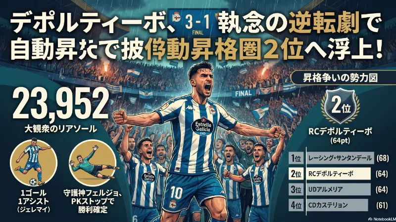 RCデポルティボ・デ・ラ・コルーニャ | セグンダ （2026-04-21 夕） のサムネイル画像