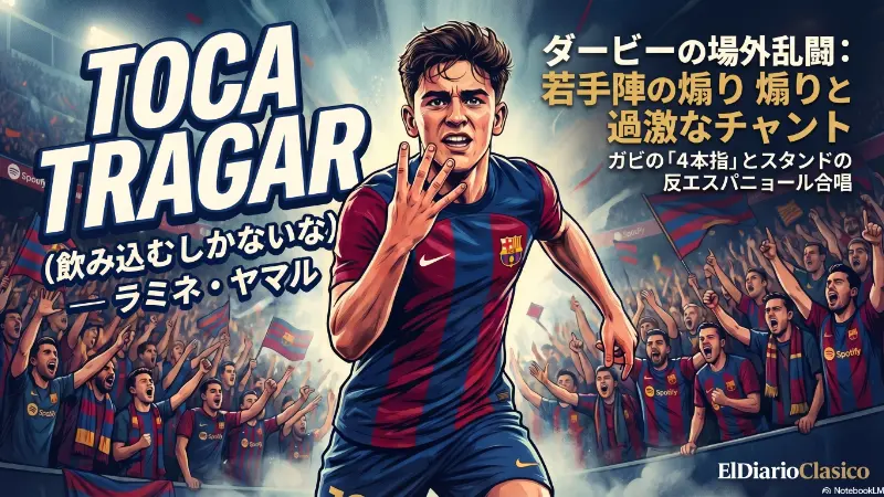 バルサ若手陣のSNS煽りとエスパニョール側の怒り | ピッチ外ニュース （2026-04-12 朝） のサムネイル画像