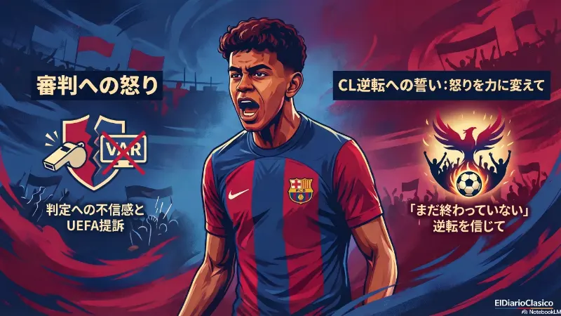 アトレティコ戦での敗北と退場劇 | FCバルセロナ (2026-04-10 夕) のサムネイル画像